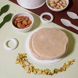 Badam Pista Kulfi Slice