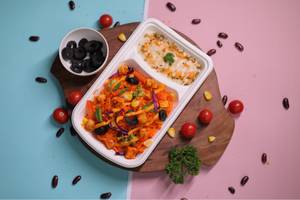 Scarlet Smoked Paneer Rice Bowl