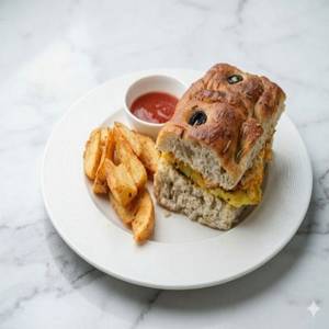 Pulled Pepper Chicken & Cheese Sandwich