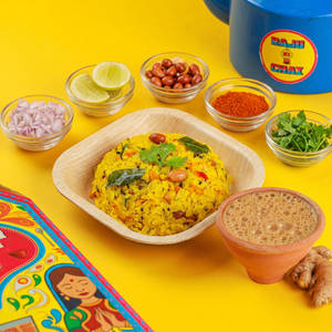 2 Kullad Adrak Chai & Kanda Poha Combo