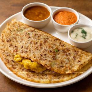 Onion Rava Masala Dosa