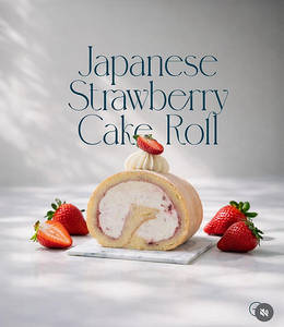Japanese Strawberry Cake Roll