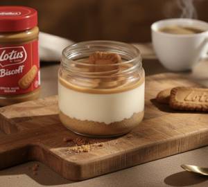 Lotus Biscoff  Cheesecake Eggless Jar