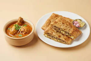 Chicken Masala 2pc + 2 Mughlai Paratha