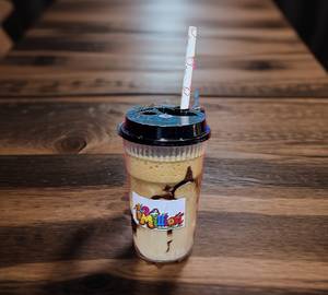 Cold coffee with scoop