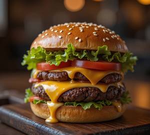 Double Decker Two Story Burger