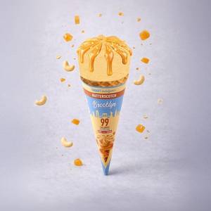 Butterscotch Ice Cream Cone - 50 ml