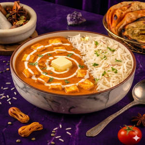 Paneer Butter Masala and Chawal