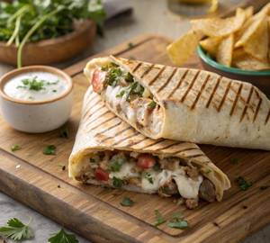 Rumali Roti Cream Shawarma