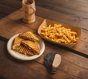 Veg Grilled Sandwich + Cheese Fries
