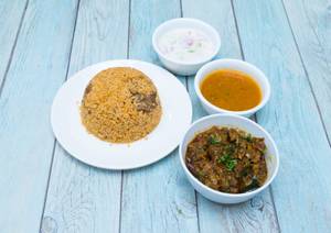 Beef Biryani With Beef Sukka