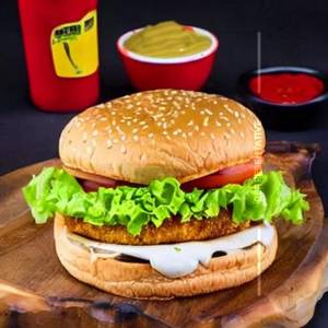 Spicy mexican chicken burger