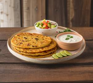 Tawa Mix Paratha(2pcs+dal+Pickle)