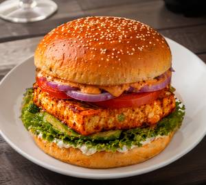 Paneer tikki burger