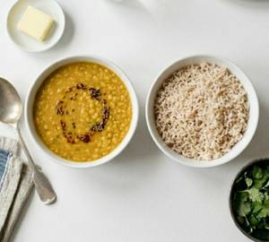 Dal With Plain Rice