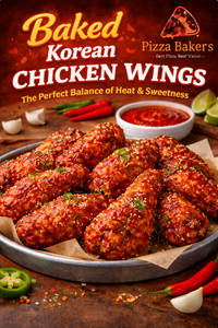 Baked Korean Chicken Wings.