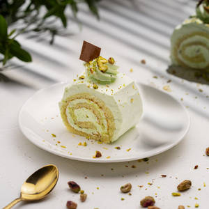Pistachio Swiss Roll