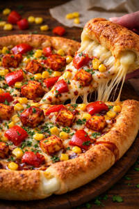 Red Paprika, Paneer, Corn