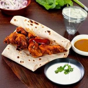 Bbq saucy chicken wrap 