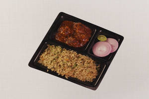 Veg Fried Rice With Veg Manchurian