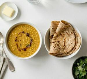 Dal With 4 Plain Roti
