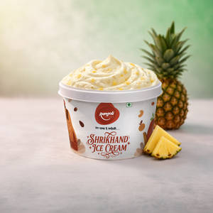 Fresh Pineapple ice cream Shrikhand (Farali)