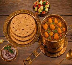 Aloo Matar With Roti