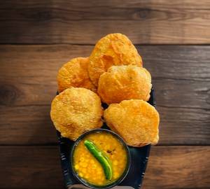 4(Pcs) Luchi+Cholar Dal