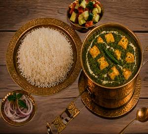 Palak Paneer With Rice