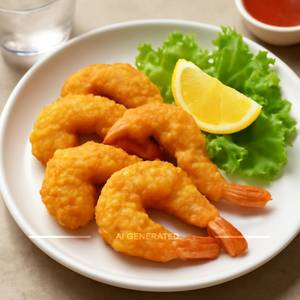 Golden Fried Prawns