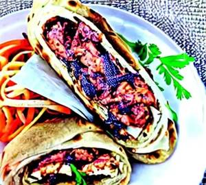 Double Chicken Seekh Roll