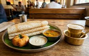 Set Dosa + Vada(1pc) + Tea               