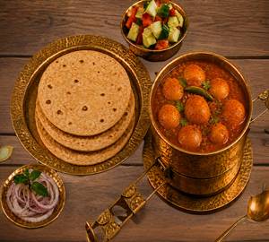 Dum Aloo With Roti