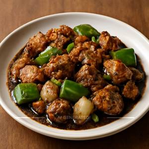 Chicken In Black Pepper Sauce 
