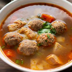 Spicy Meatball Soup