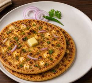 Desi ghee Paneer Pyaaz Parantha
