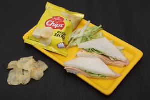 Salami Cheese sandwich plain