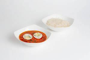 Egg Curry With Steam Rice