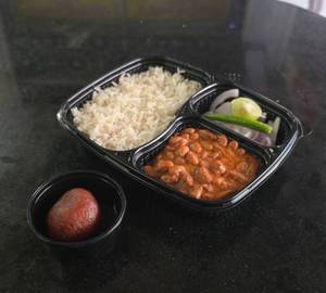Rajma Masala+Rice+Sweet