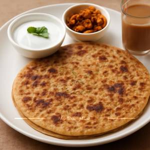 Missi Paratha (2 Pcs) with curd