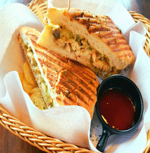 Grilled Vegetables Cheese Panini