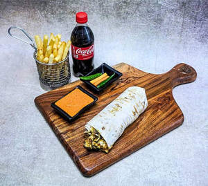 Rumali Shawarma + French Fries + Coke