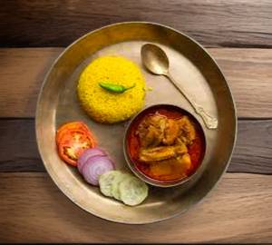 Basanti Pulao With Chicken Curry (2Pc)