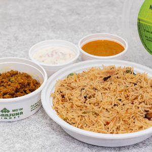 Mutton Kheema Fry & Biryani Rice Combo