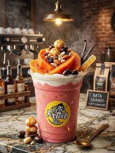 Papita With Rabdi Shake