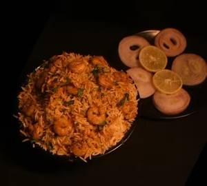 Mumbai Tawa Prawns Biryani