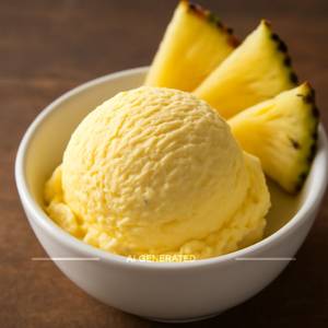 Pineapple Jelly Topping Ice-Cream