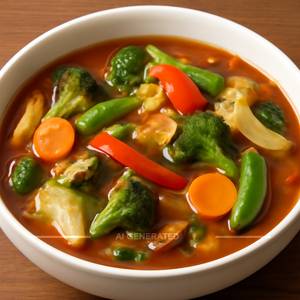 Exotic Asian Vegetables In Choice Of Sauce