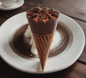 Dark Chocolate Cone Ice Cream
