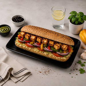 Tofu And Bell Peper Sub Sandwich